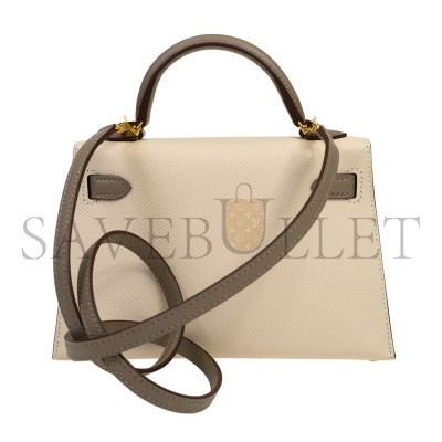HERMES MINI KELLY EPSOM GOLD HARDWARE (19*12*5.5cm)